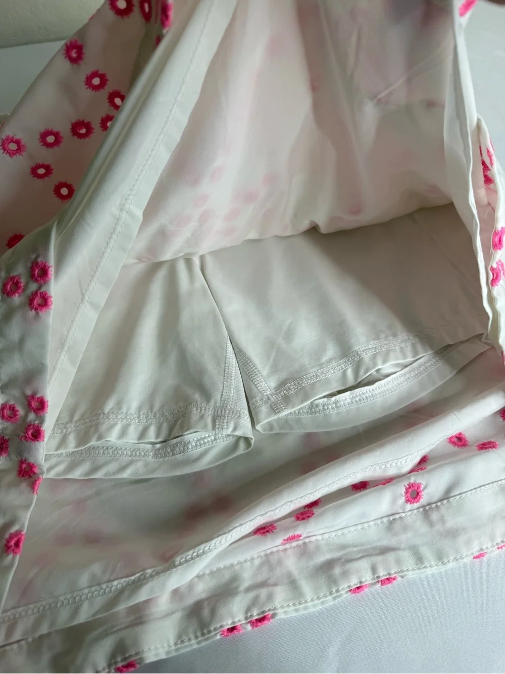 Lilly Pulitzer Monica Luxletic Oversized Diamond Eyelet Skort Skirt Size 10